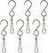 In the Breeze Stainless Steel Hang-It S Hooks with Ball Bearing Swivel - 6 PC - Smooth Spinning Swivel Hook Clip for Hanging décor